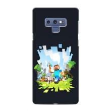 Чехол Майнкрафт на Samsung Galaxy Note 9 (AlphaPrint) Minecraft (персонажи Minecraft)