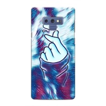 Чехол с принтом для Samsung Galaxy Note 9 (AlphaPrint - Знак сердечка) – Радужное сердце