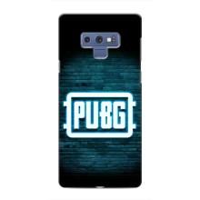 Чехол PUBG для Самсунг Галакси Ноут 9 (AlphaPrint) (Лого PUBG)