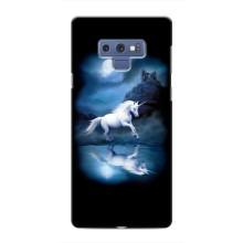 Чехол для Самсунг Галакси Ноут 9 - (Единорожки - Новинки) (AlphaPrint) (Единорог)