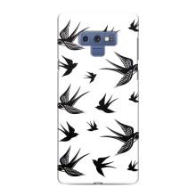 Чехол с птицами на Samsung Galaxy Note 9 (VPrint) (Ласточки)