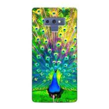 Чехол с птицами на Samsung Galaxy Note 9 (VPrint) (Яркий Павлин)