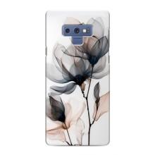 Чехол с цветочным принтом на Самсунг Галакси Ноут 9 – Цветы на белом
