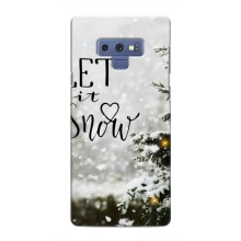 Новогодние, Праздничные Чехлы для Samsung Galaxy Note 9 - 2024 год (Let it snow)