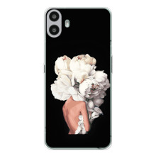 Чехлы (ART) Цветы на Nothing CMF Phone 1 (VPrint) (Білі квіти)