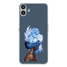 Чехлы (ART) Цветы на Nothing CMF Phone 1 (VPrint) (Квіти на голові)