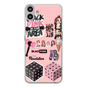 Чехлы с картинкой для Nothing CMF Phone 1 – BLACK PINK коллаж