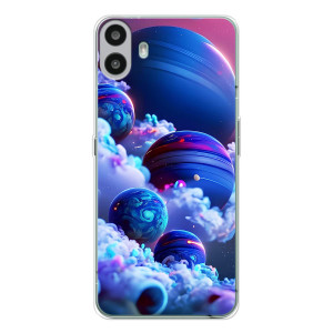 Чехлы КОСМОС для Nothing CMF Phone 1 – Синие планеты