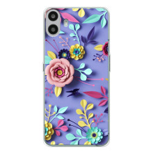 Чохли з квітами для Nothing CMF Phone 1 (VPrint) (Дизайн квітів)