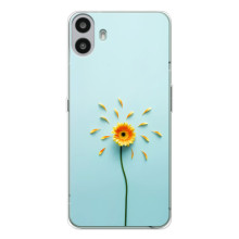 Чохли з квітами для Nothing CMF Phone 1 (VPrint) (Жовта квітка)