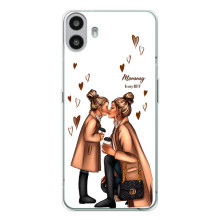 Чохол з друком для Nothing CMF Phone 1 - (Мама з дитинкою) (AlphaPrint) (Донька і мама)