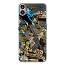 Чехлы с картинкой ЗСУ для Nothing CMF Phone 1 (AlphaPrint) (Воїн ЗСУ)