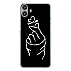 Чохол (Знак сердечка) для Nothing CMF Phone 1 – Сердечко на чорному