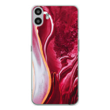 Чохол для Натінг ЦМФ Фон 1 - з принтом (Дизайнерські) (AlphaPrint) (Мрамор червоний)