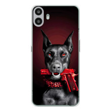 Чохол ДОБЕРМАН  для Nothing CMF Phone 1 (Доберман злий)