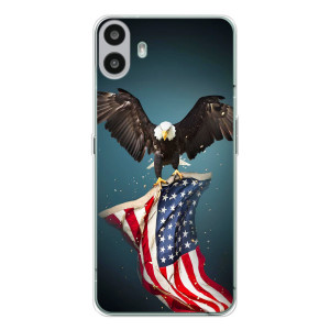 Чохол Прапор USA для Nothing CMF Phone 1 – Орел і прапор