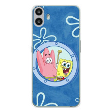 Чохол Губка Боб для Натінг ЦМФ Фон 1 – В ілюмінаторі