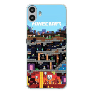 Чехол Майнкрафт на Nothing CMF Phone 1 (AlphaPrint) Minecraft