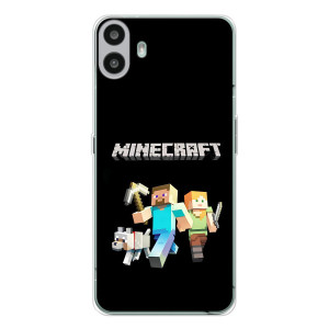 Чехол Майнкрафт на Nothing CMF Phone 1 (AlphaPrint) Minecraft