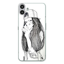 Чохол з друком для Nothing CMF Phone 1 - (Мода) (AlphaPrint) (Фото дівчини)