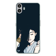 Чохол з друком для Nothing CMF Phone 1 - (Мода) (AlphaPrint) (Гарна дівчина)