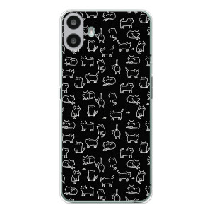 Чехол на тематику: Коты для Nothing CMF Phone 1 – Котики на черном