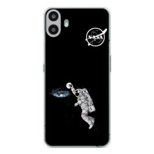 Силіконовый бампер з принтом "Наса" на Nothing CMF Phone 1 – Космонавт баскетболіст