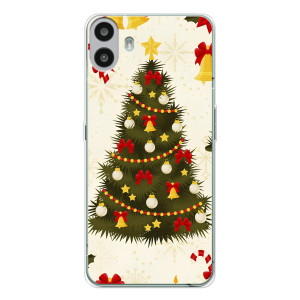 Чехол Новогодняя Елка на Nothing CMF Phone 1 (Новогодний принт)