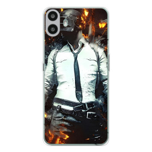 Силиконовый чехол с картинкой "Герой Pubg" на Nothing CMF Phone 1 – Man Пубг