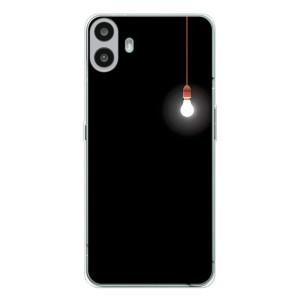 Чехол с картинками на черном фоне для Nothing CMF Phone 1 – Лампочка