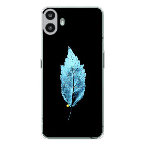 Чехол с картинками на черном фоне для Nothing CMF Phone 1 – Листочек