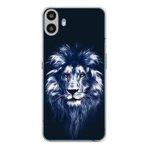 Чохол з картинкою на Nothing CMF Phone 1 – Лев – синій
