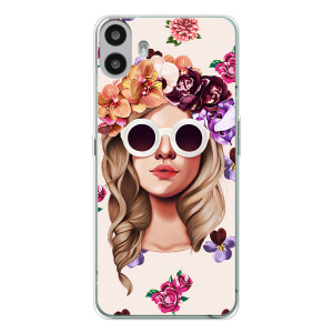 Чехол с картинкой Модные Девчонки Nothing CMF Phone 1 – Девушка в очках
