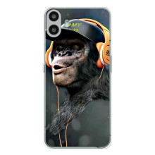 Чохол з Мавпами Nothing CMF Phone 1 - (AlphaPrint) (В навушниках)