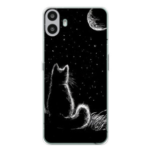 Чехол с принтом для Nothing CMF Phone 1 (AlphaPrint) Модные коты