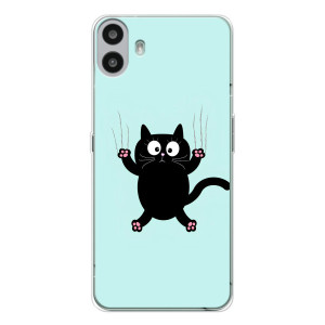 Чехол с принтом для Nothing CMF Phone 1 (AlphaPrint) Модные коты