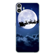 Чохол Санта Клаус для Nothing CMF Phone 1 – Санта - місяць