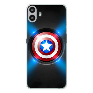 Чехол с Щитом Капитана Америки на Nothing CMF Phone 1 – Яркий Щит Капитана