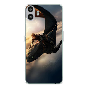 Чехол дракон Беззубик для Nothing CMF Phone 1 – Полет Беззубика