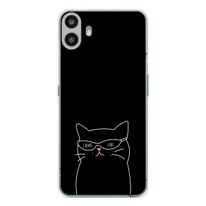 Чехол с рисунком кот на Nothing CMF Phone 1