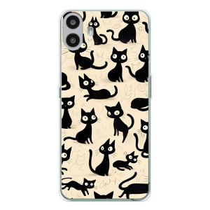 Чехол с рисунком кот на Nothing CMF Phone 1