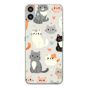 Чехол с рисунком кот на Nothing CMF Phone 1