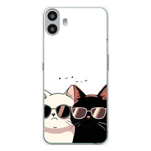 Чехол с рисунком кот на Nothing CMF Phone 1
