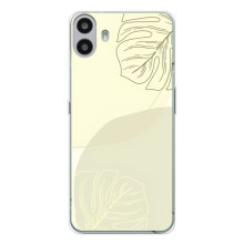 Чехол цветочный дизайн для Nothing CMF Phone 1 – Зелёный фон
