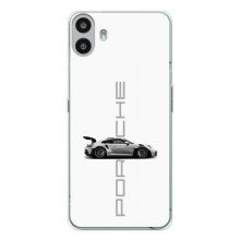 Чохол з авто Порше для Nothing CMF Phone 1 – білий порше
