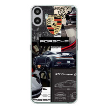 Чохол з авто Порше для Nothing CMF Phone 1 – Колаж Порше