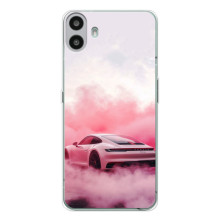 Чохол з авто Порше для Nothing CMF Phone 1 – Рожевий Порше