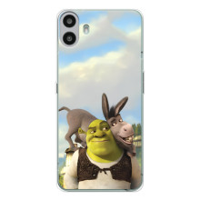 Чохол з мультфільмом Шрек на Nothing CMF Phone 1 – Шрек і осел