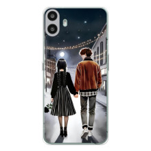 Чохол з дизайном Венздей 2 на Nothing CMF Phone 1 – Венздей і Тайлер