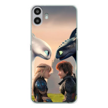 Чехол как приручить дракона на Nothing CMF Phone 1 (Гикавка и Астрид)